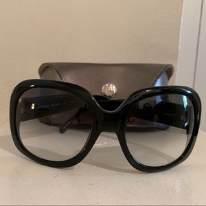 Black Oversized Sunglasses by MICHELE